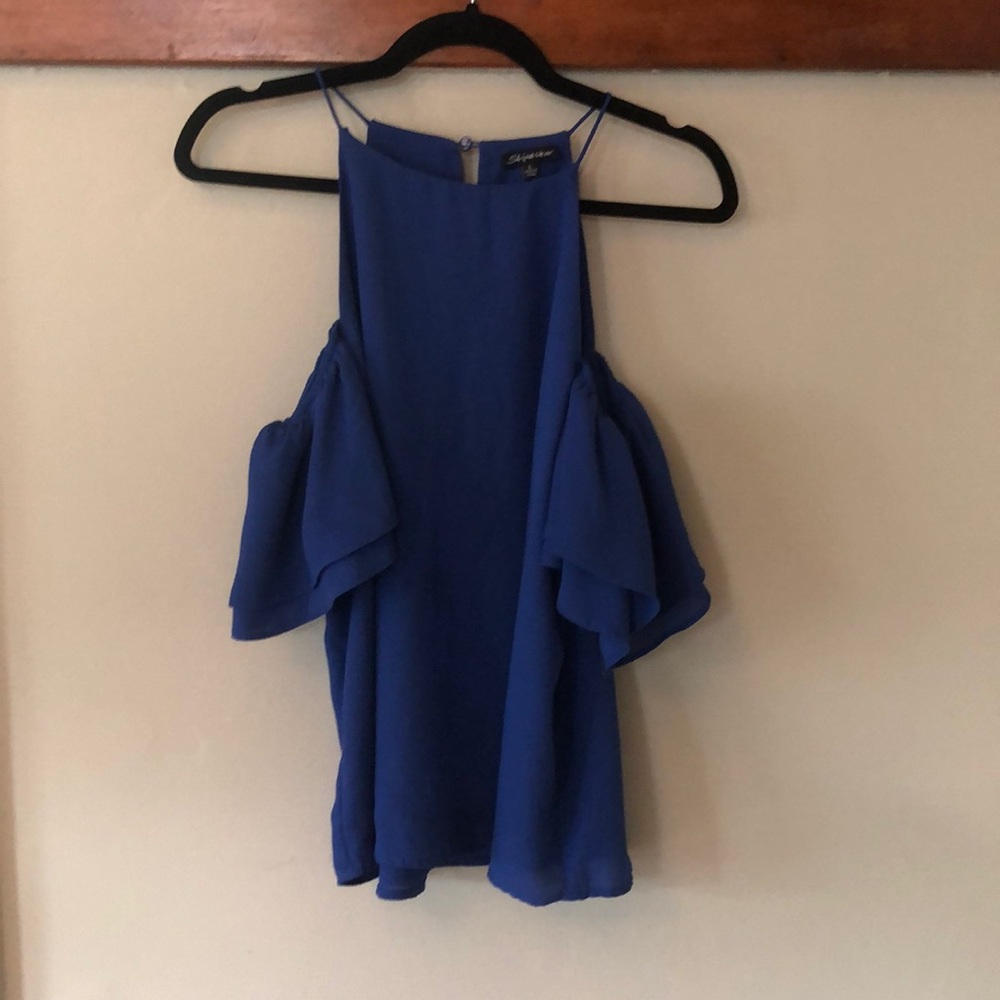 Off the shoulder tank.